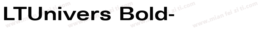 LTUnivers Bold字体转换